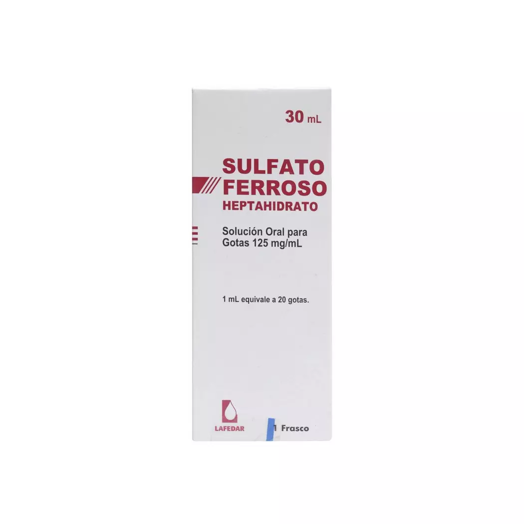 SULFATO FERROSO  125 MG ML 30 ML